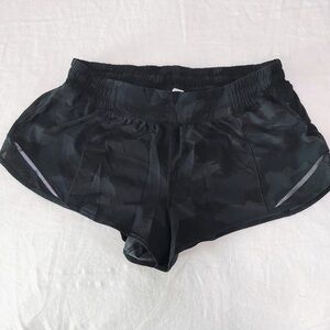 Lululemon Black Camouflage Women's Shorts